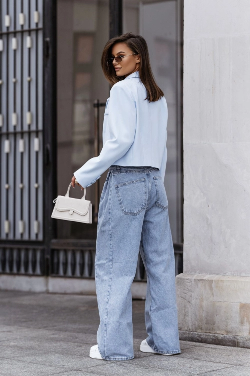 Marynarka crop oversize damska
