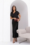 Spódnica satynowa midi Anett czarna
