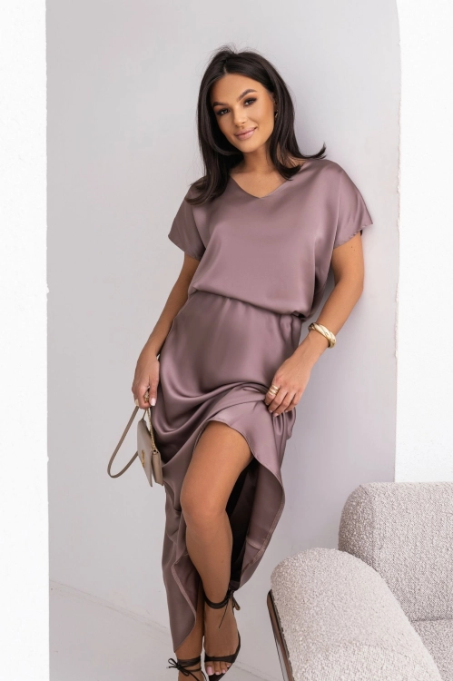 spódnica maxi satynow