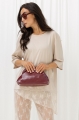 Bluzka damska asymetryczna z koronką na dole beżowa