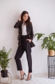 Marynarka damska dwurzędowa oversize Eliza czarna