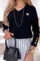 Sweter damski czarny