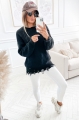 Czarny sweter damski