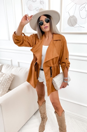 Narzutka zamszowa damska