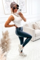 Czarne matowe spodnie damskie legginsy modelujące Push UP
