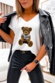 t-shirt z misiem damski