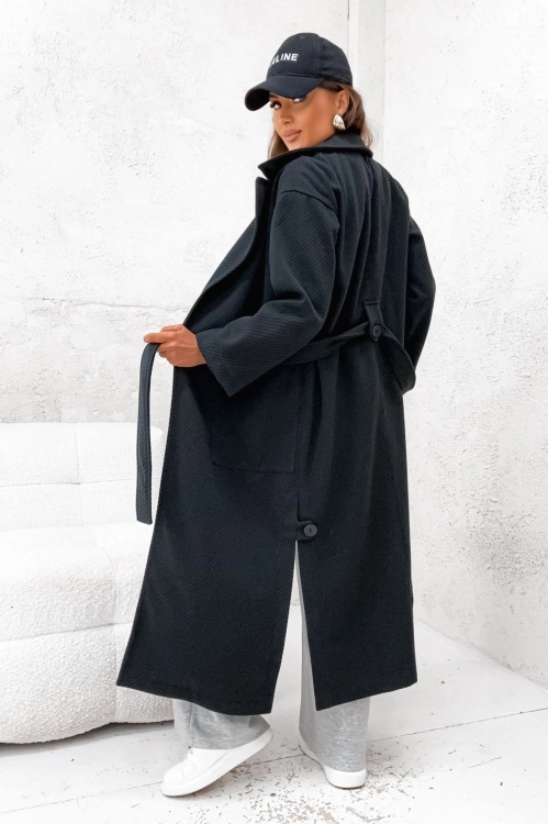 Stylowy oversize płaszcz damski