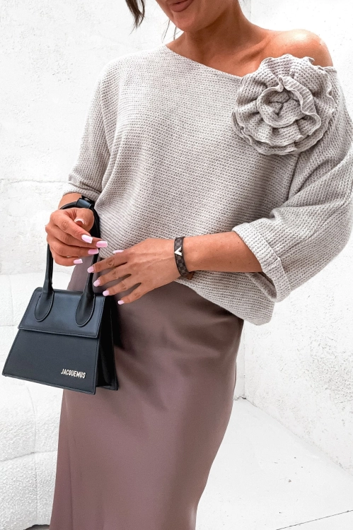 Luźny sweter kimono dla kobiet