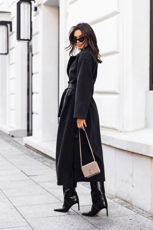 Damski płaszcz oversize maxi