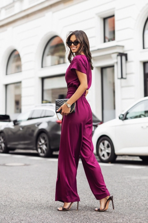Kombinezon z nogawkami wide leg