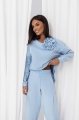Niebieska bluza damska